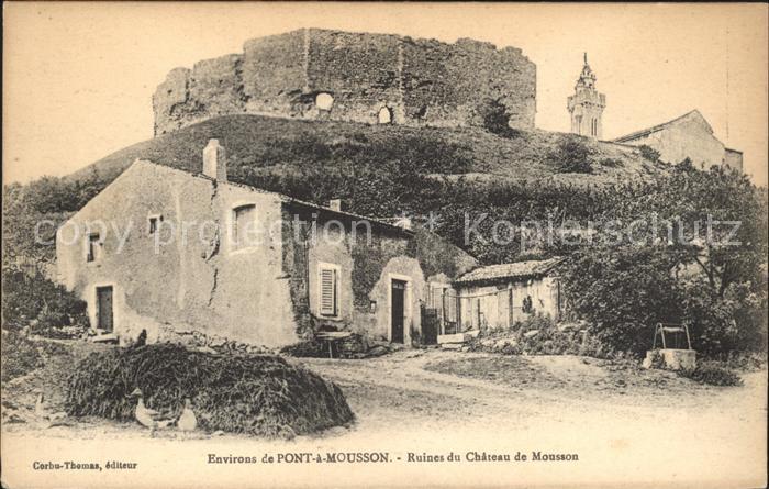 Pont-a-Mousson Ruines du Chateau Ruines Grandes Guerre
