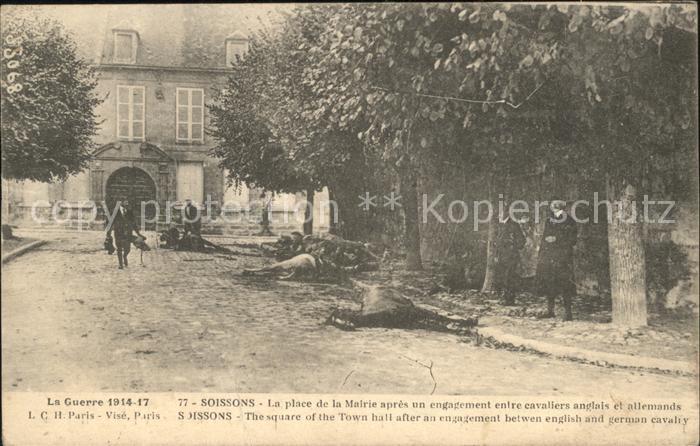 Soissons Aisne Grande Guerre 1914/17 Place de la Mairi
