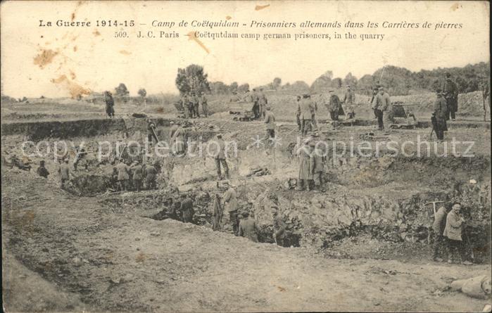 Camp de Coetquidan Grande Guerre 1914/15 Prisonniers allem