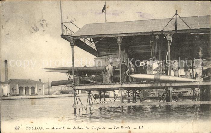 Toulon Var Arsenal Atelier des Torpilles Les Essai