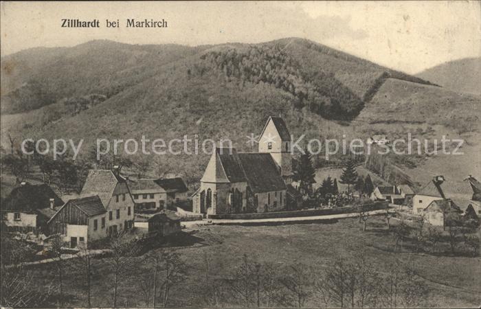 Zillhardt Markirch Ortsansicht mit Kirche