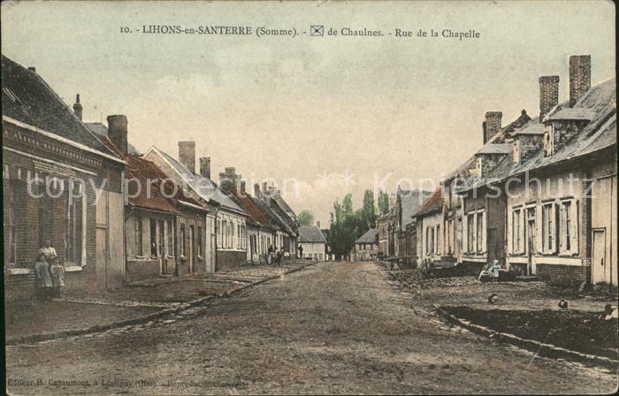 Lihons Rue de la Chapelle Bahnpost