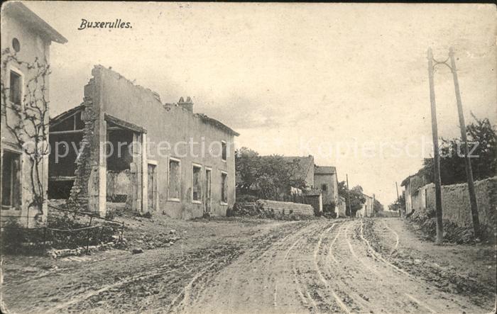 Buxerulles Ruines Grande Guerre Trümmer 1. Weltkri