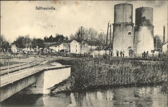 Betheniville Teilansicht Brücke Silos