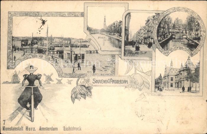 Amsterdam Niederlande Prinsen Gracht Blauwburg Wal