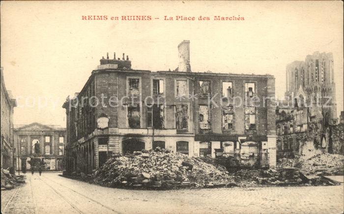 Reims Champagne Ardenne Ruines La Place des Marches