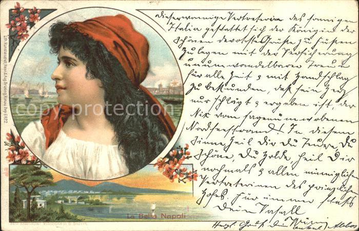 Napoli Neapel La Bella Litho