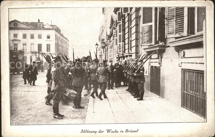 Bruessel Bruxelles Abloesung der Wache
