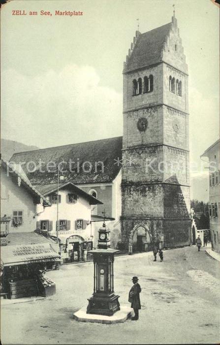 Zell See Marktplatz Wetterhaeuschen