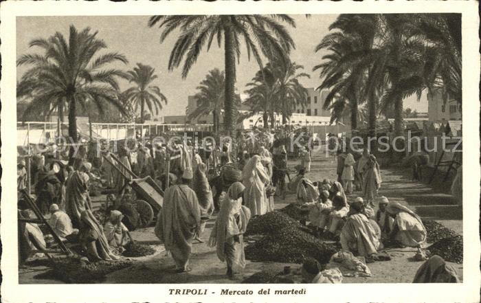 Tripoli Libyen Mercato del martedi
