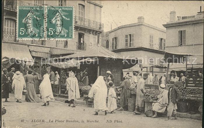 Alger Algerien La Place Randon le Marche