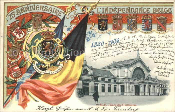 Liege Luettich 75 Anniversaire L'Independance Care des Guillemins