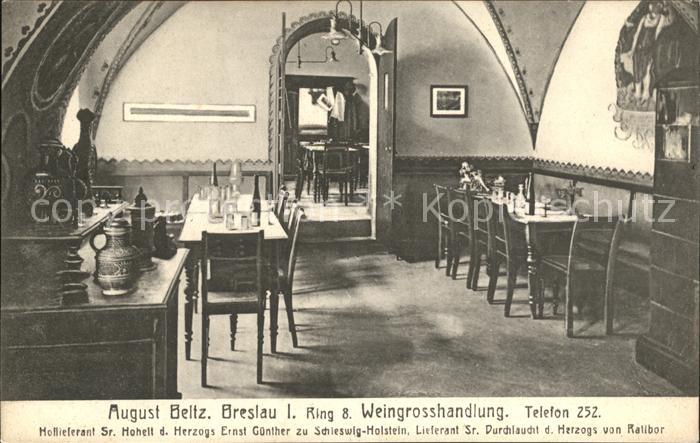 Breslau Niederschlesien Weingrosshandlung