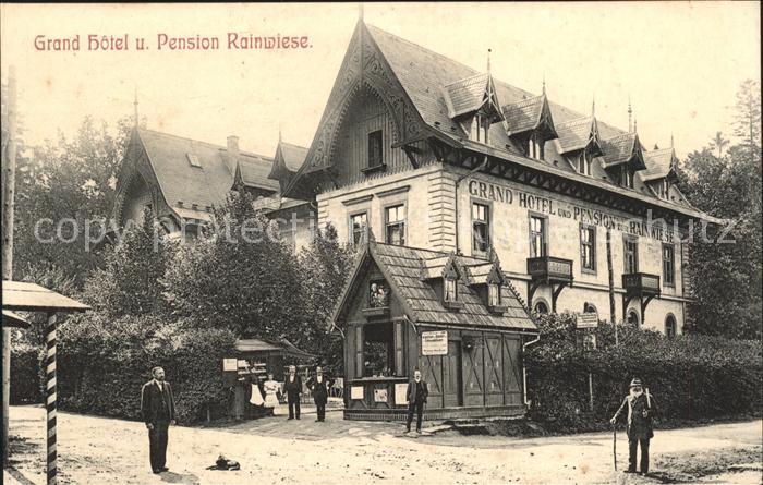 Rainwiese Mezna Hrenska Okres Decin Grand Hotel u. Pension Rainwiese