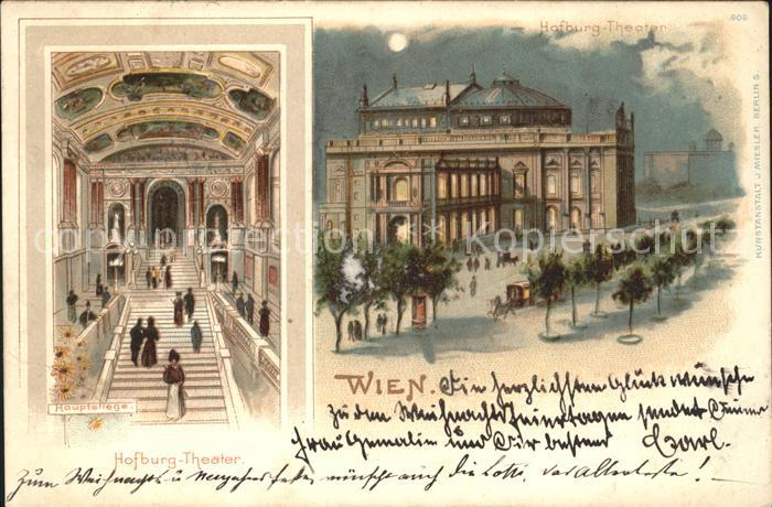 WIEN AT Hofburg Theater Litho