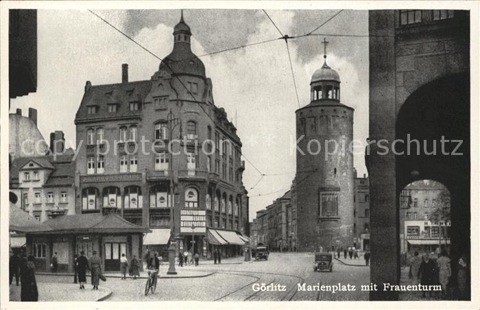 Goerlitz Niederschlesien Marienplatz mit Frauenturm