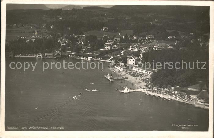 Kaernten Fliegeraufnahme Velden am Wörthersee