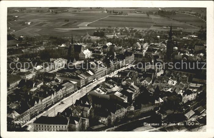 Braunau Inn Fliegeraufnahme