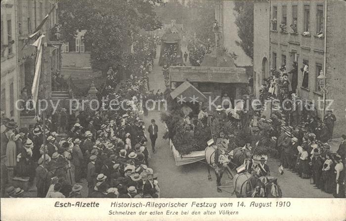 Esch-Sur-Alzette Historisch-Allegorischer Festung Schmelzen der edlen Erze bei d