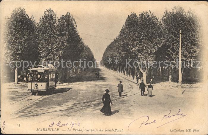 Marseille Bouches-du-Rhone Le Prado vur prise du Rond-Point