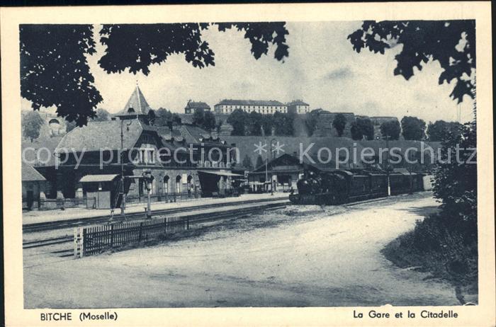 Bitche Moselle La Gare et la Citadelle