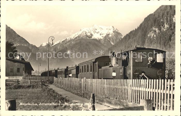 Mayrhofen Zillertal Zillertalbahn Gruenberg