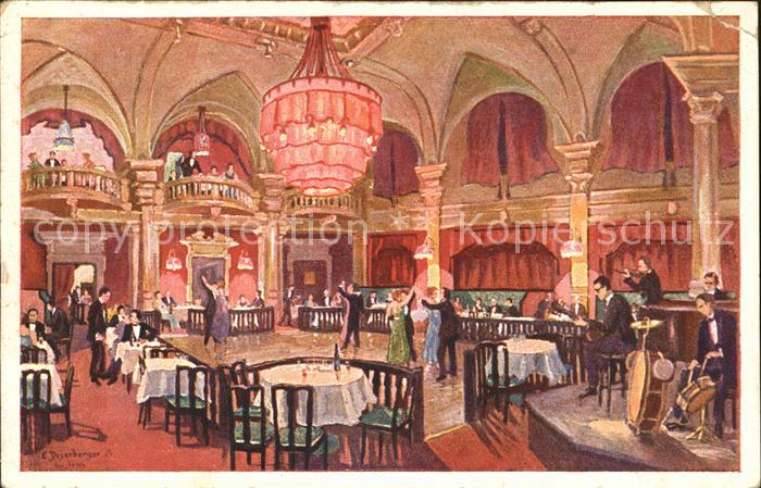 Innsbruck Austria-Tanzpalast Kuenstlerkarte E. Dosenberger