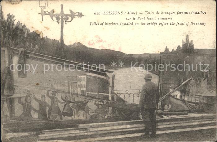 Soissons Aisne Toiles de baraques foraines installees