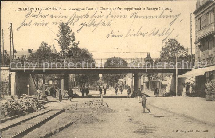 Charleville-Mezieres 08 Le nouveau Pont du Chemin de fer Suppri