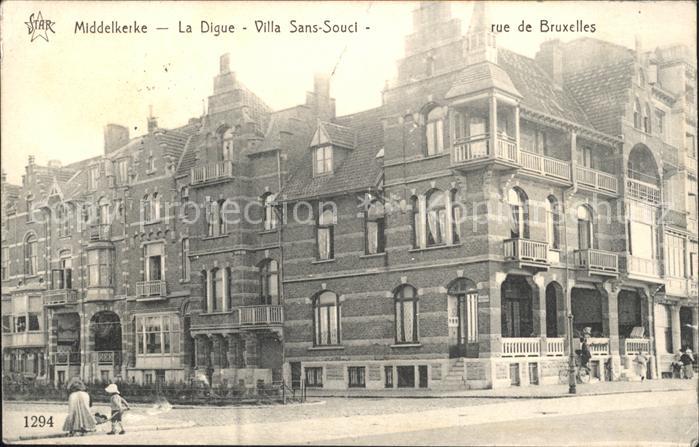 Middelkerke La Digue Villa Sans-Souci rue Bruxelles