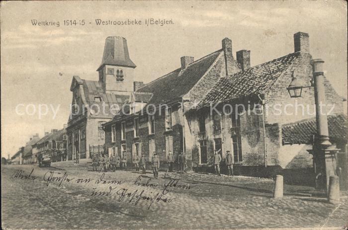 Westrozebeke Weltkrieg Soldaten