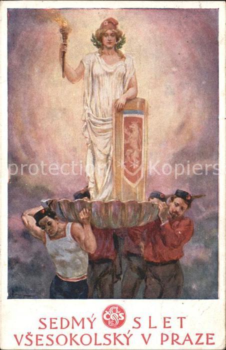 Prag Prahy Prague Sedmy Slet Vsesokolsky