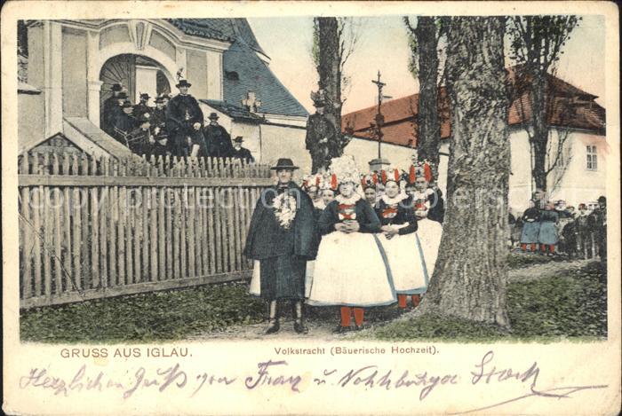 Iglau Jihlava Volkstracht Baeuerische Hochzeit