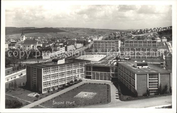 Zlin Ansicht auf die Masarykschulen Schulviertel und Alt-Zlin