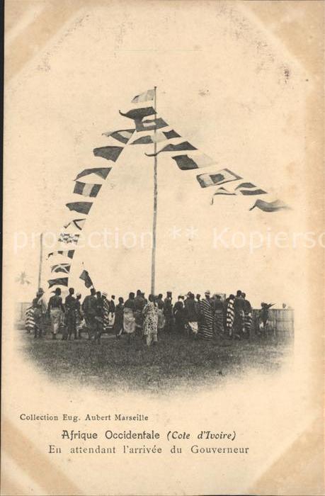 Cote d Ivoire Elfenbeinkueste Attendant arrivee du Gouverneur