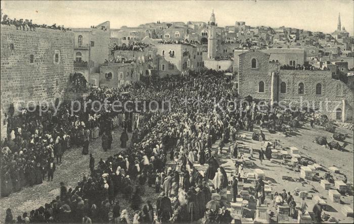 Bethlehem Yerushalayim Geburtsplatz am Weihnachtstage