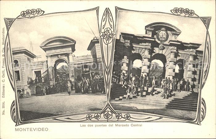 Montevideo Uruguay Las dos puertas del Mercado Central