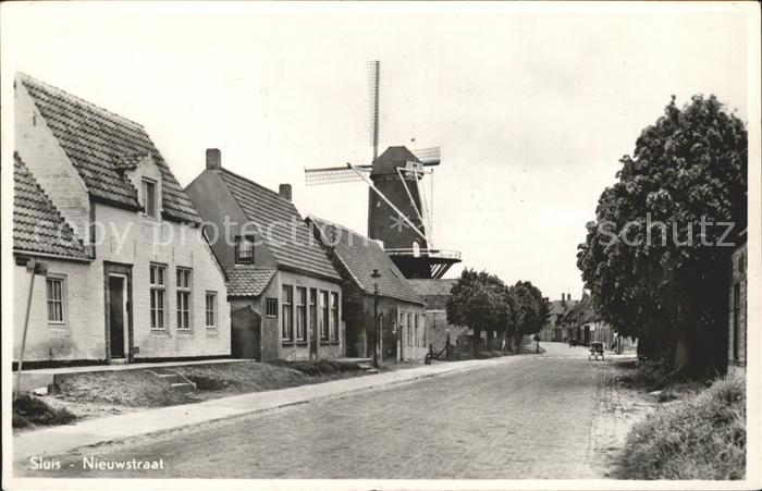 Sluis Zeeland Nieuwstraat Windmuehle