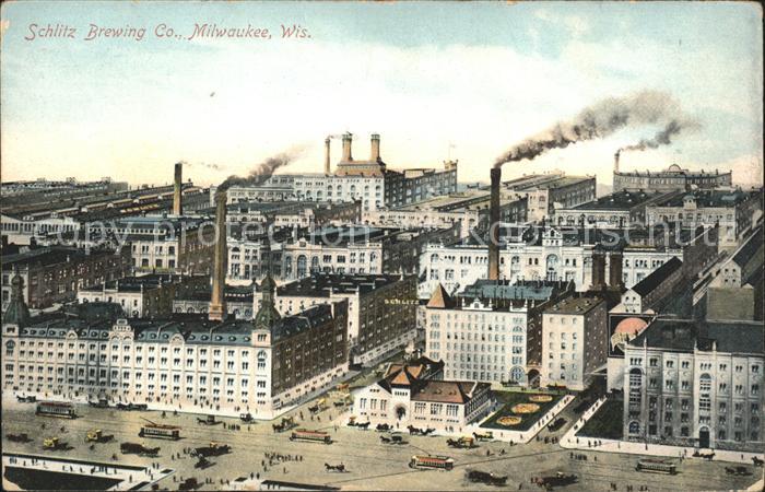 Milwaukee Wisconsin Schlitz Brewing Co Industry Brauerei