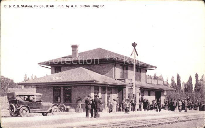 Price Utah DRG Station Railway