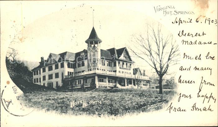 Hot Springs Virginia Hotel Alphin