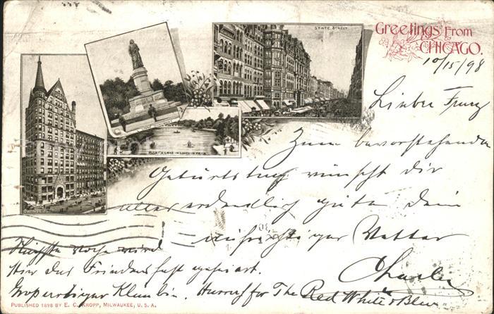 Chicago Illinois Owings Building Lincoln Park Monument State Street