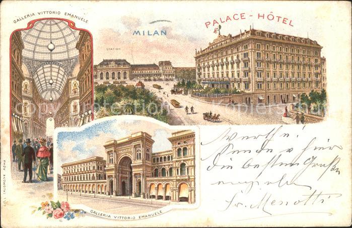 Milano Galleria Vittorio Emanuelle Palace Hotel