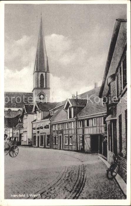Herzfeld Westfalen Partie an der Kirche