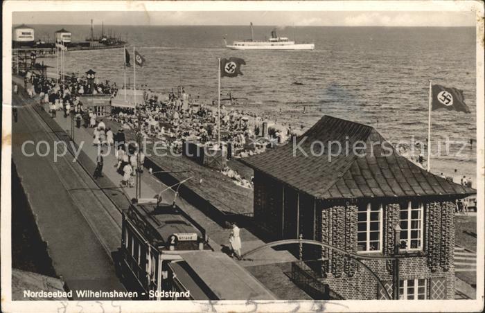 Wilhelmshaven Suedstrand Strassenbahn Dampfer NZ3