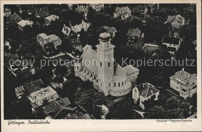 Goettingen Niedersachsen Pauluskirche Fliegeraufnahme