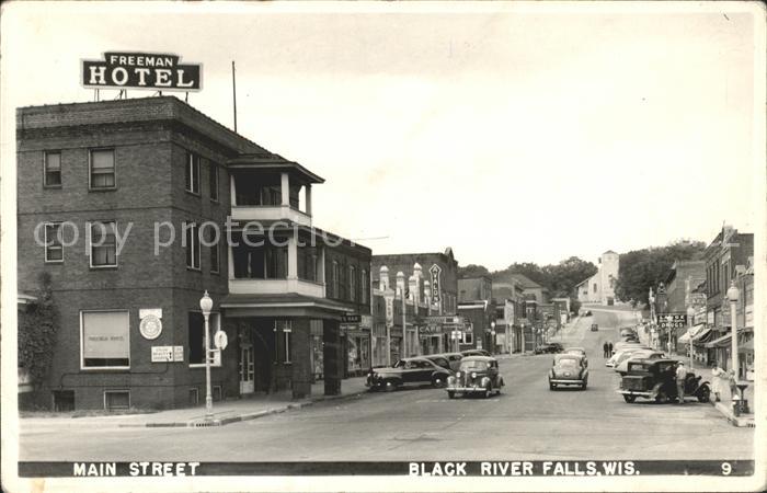 Black River Falls Main Street Freman Hotel