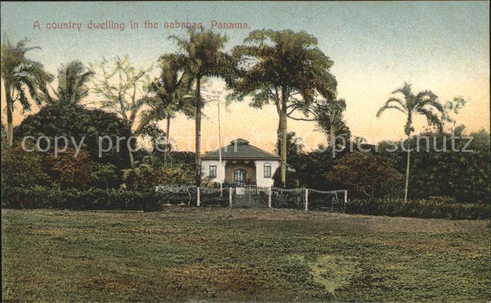 Panama A Country dwelling in the sabanas House