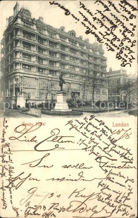 London Savoy Hotel Monument