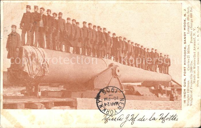 Sandy Hook New Jersey Inch Gun Fort Hancook